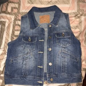 Jean vest, never been worn. Make me an offer